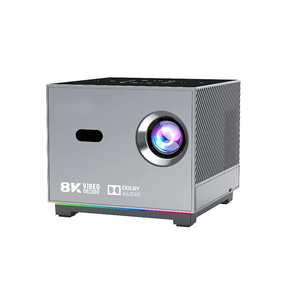 Home Cinema Speaker System - Mini LED Projector, Android 9 System,