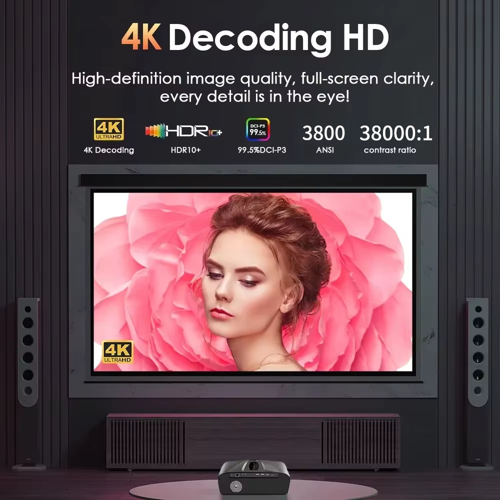 4K 3800 ANSI Projector Android - đánh giá và giá Home Cinema Hdmi