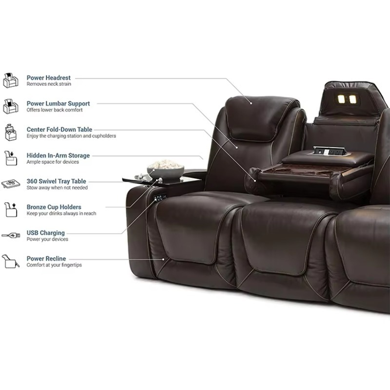 2021 Latest Design Factory Dir - đánh giá và giá Home Cinema Recliner Chairs