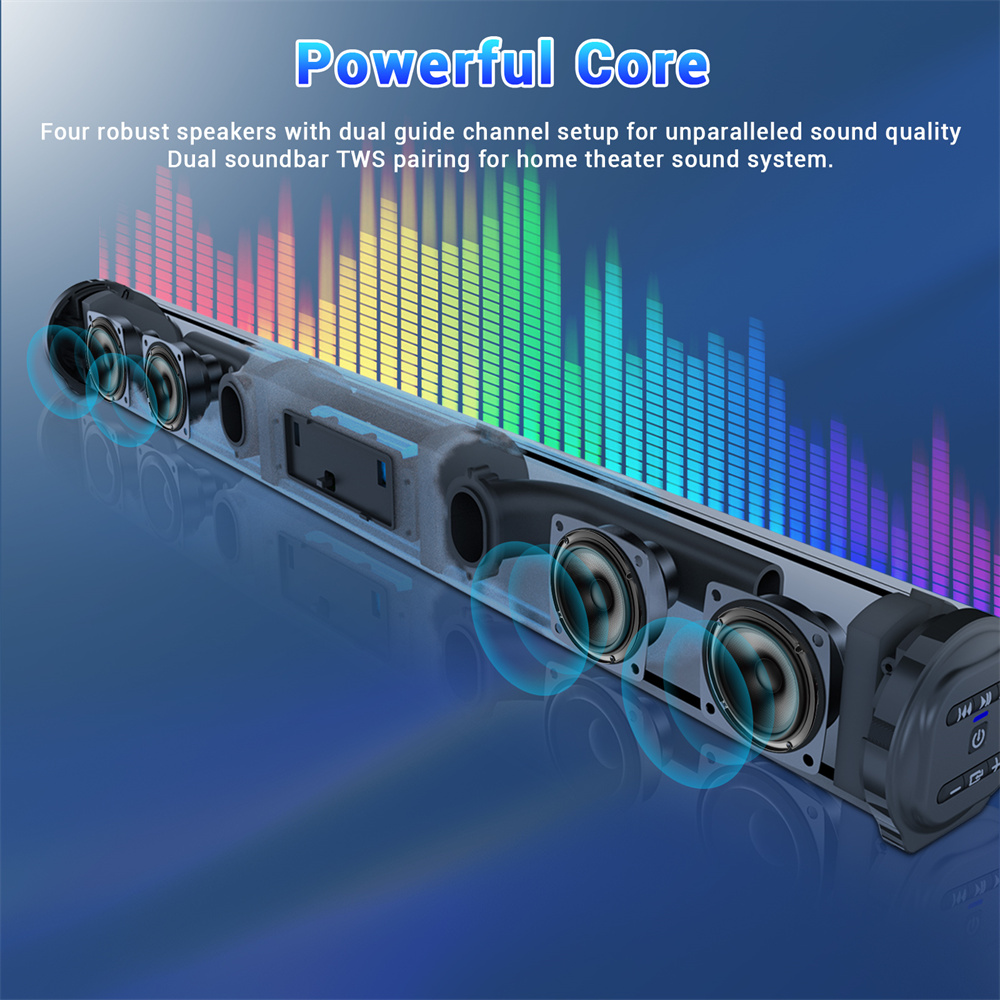 Sound Bar TV Sound System Blue - đánh giá và giá Home Cinema Speaker System