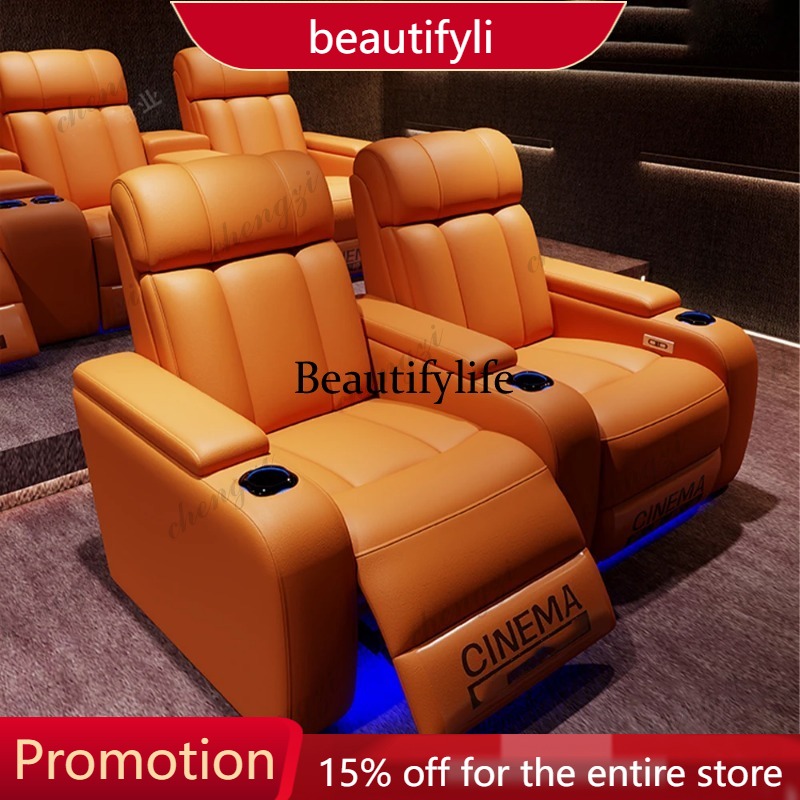 01A Luxury Genuine Leather Ele - đánh giá và giá Home Cinema Recliner Chairs