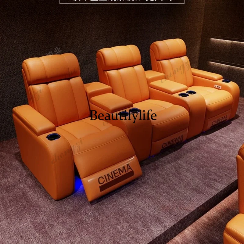 01A Luxury Genuine Leather Ele - đánh giá và giá Home Cinema Recliner Chairs