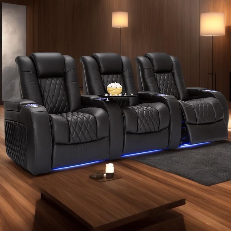 Genuine Leather Modern Home Th - đánh giá và giá Home Cinema Recliner Chairs