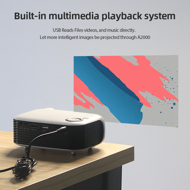 A2000 Mini Projector Portable  - đánh giá và giá Home Cinema Hdmi