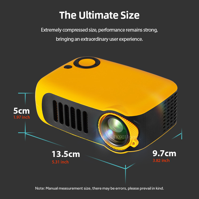 A2000 Mini Projector Portable  - đánh giá và giá Home Cinema Hdmi