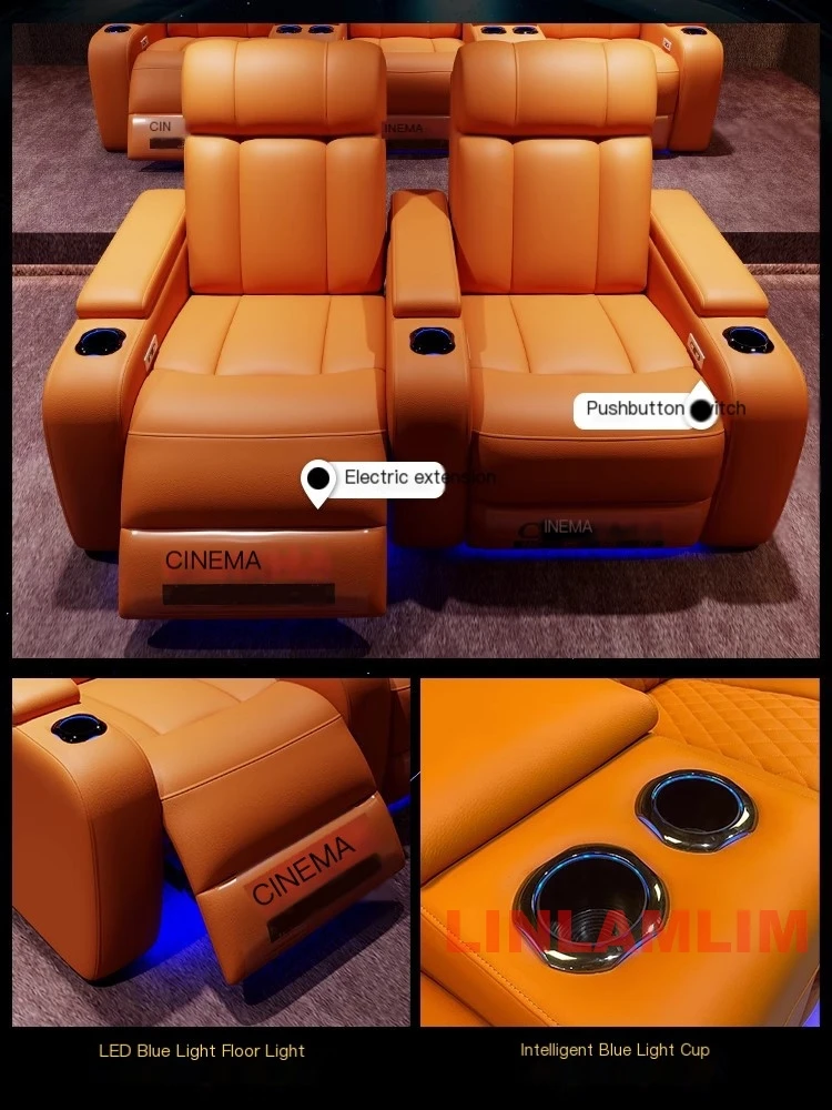 Linlimlam Luxury Genuine Leath - đánh giá và giá Home Cinema Recliner Chairs