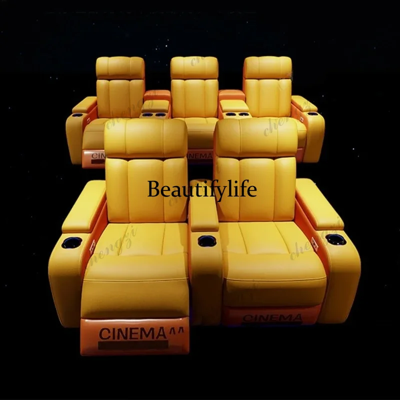 G153 Luxury Genuine Leather El - đánh giá và giá Home Cinema Recliner Chairs