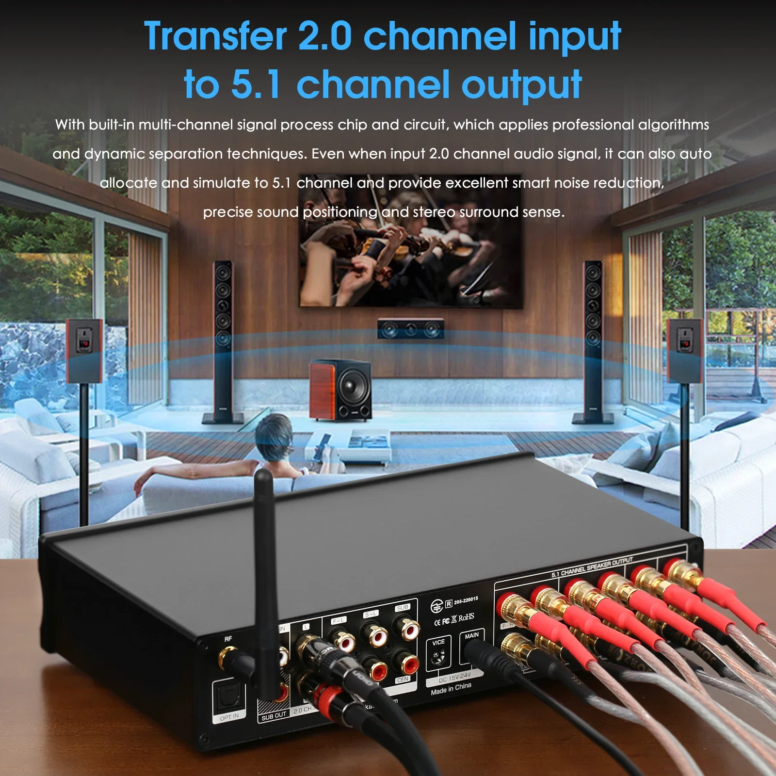Douk Audio 5.1 Channel Digital - đánh giá và giá Home Cinema Bluetooth 5.1