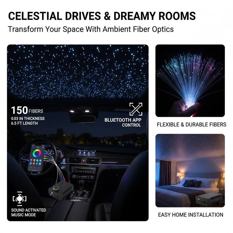 Fiber Optic Star Ceiling Light - đánh giá và giá Home Cinema Interiors