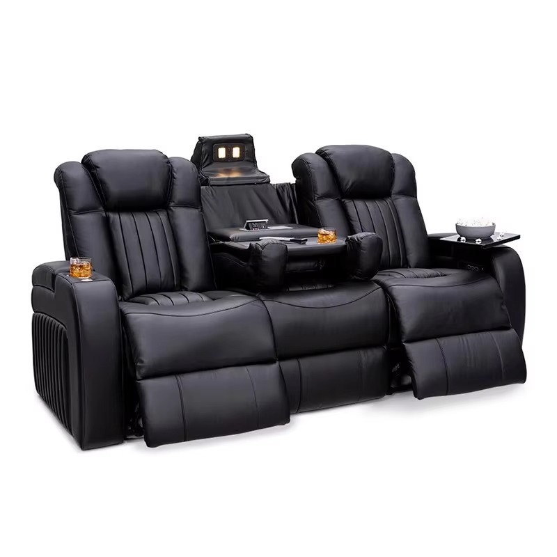 Leather Recliner Sofa Sets Pow - đánh giá và giá Home Cinema Recliner Chairs