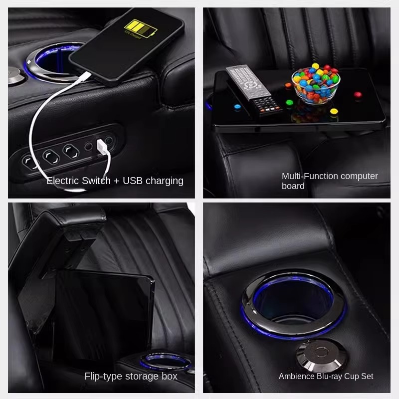 Leather Recliner Sofa Sets Pow - đánh giá và giá Home Cinema Recliner Chairs