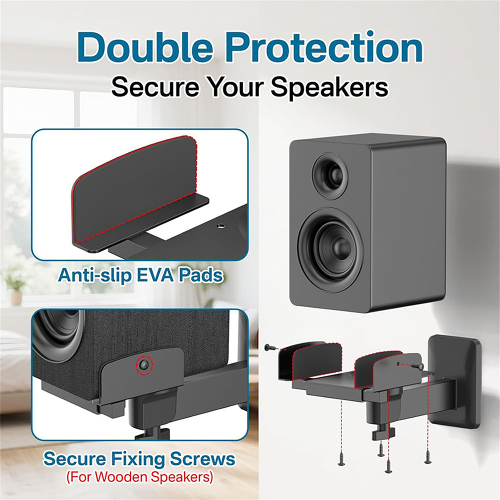 Double Clamp Speaker Wall Moun - đánh giá và giá Wall Mount Speaker