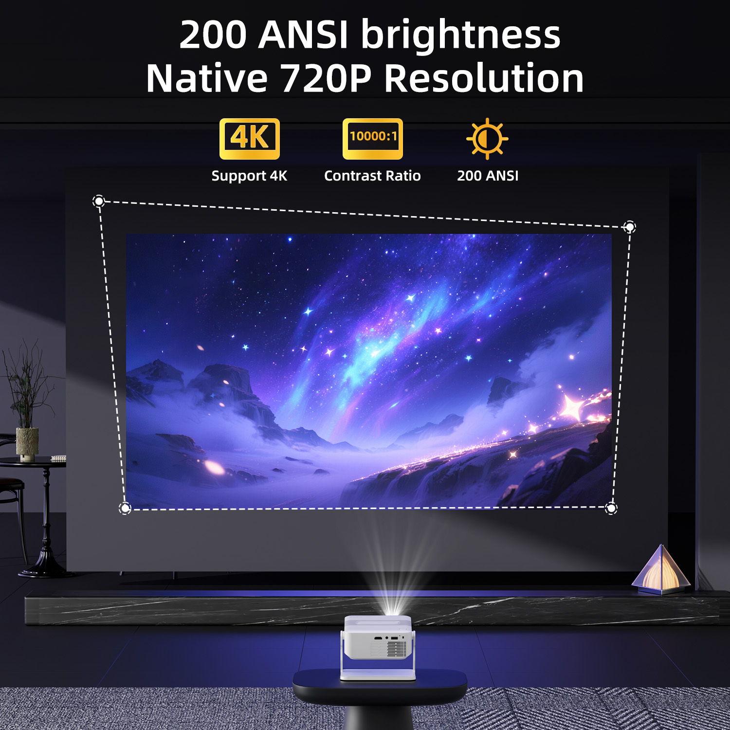 Xnano Projector HA109 4K Andro - đánh giá và giá Home Cinema Hdmi